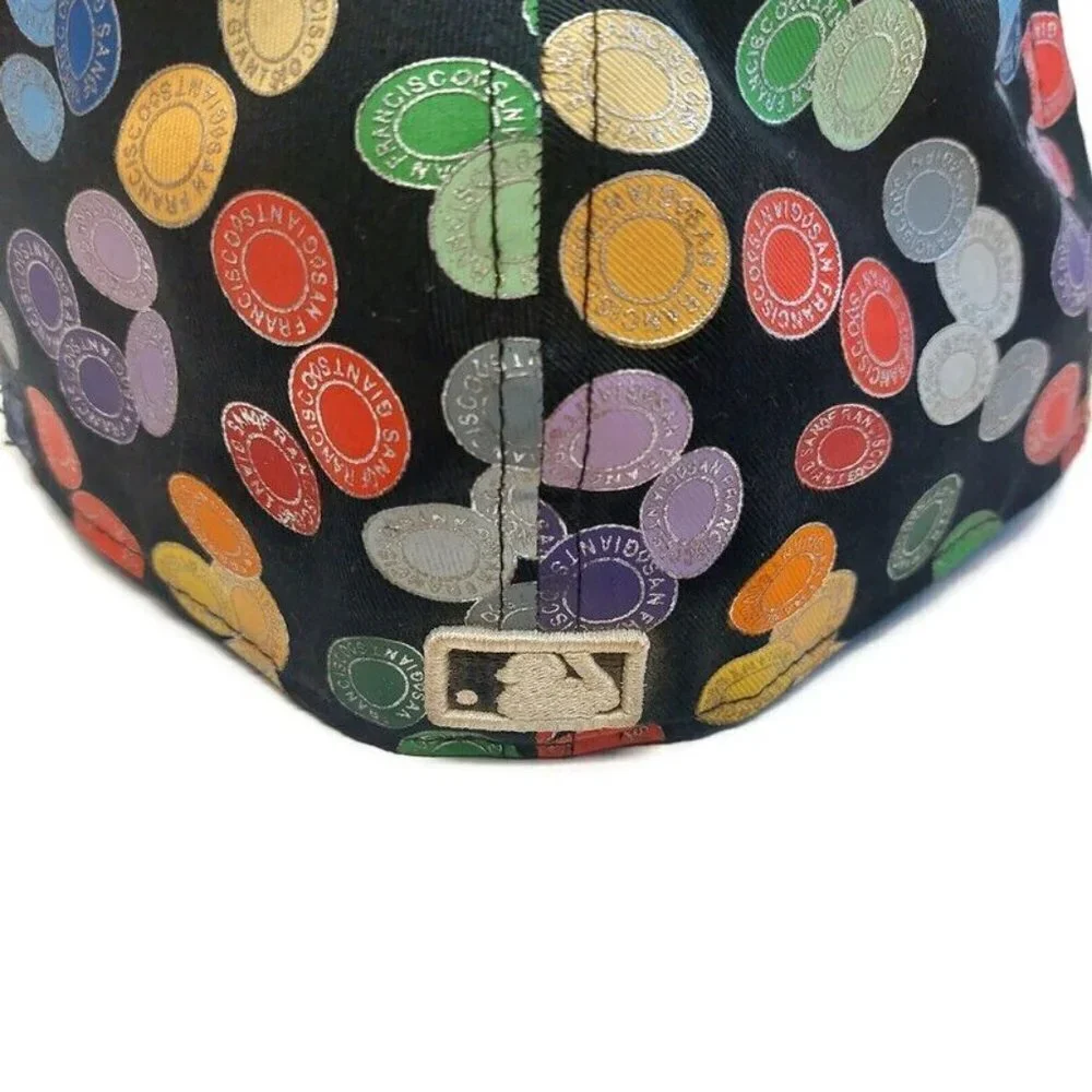 59Fifty Size 7 5/8 New Era San Francisco Giants Fitted Hat Cap Allover Print - Picture 6 of 9